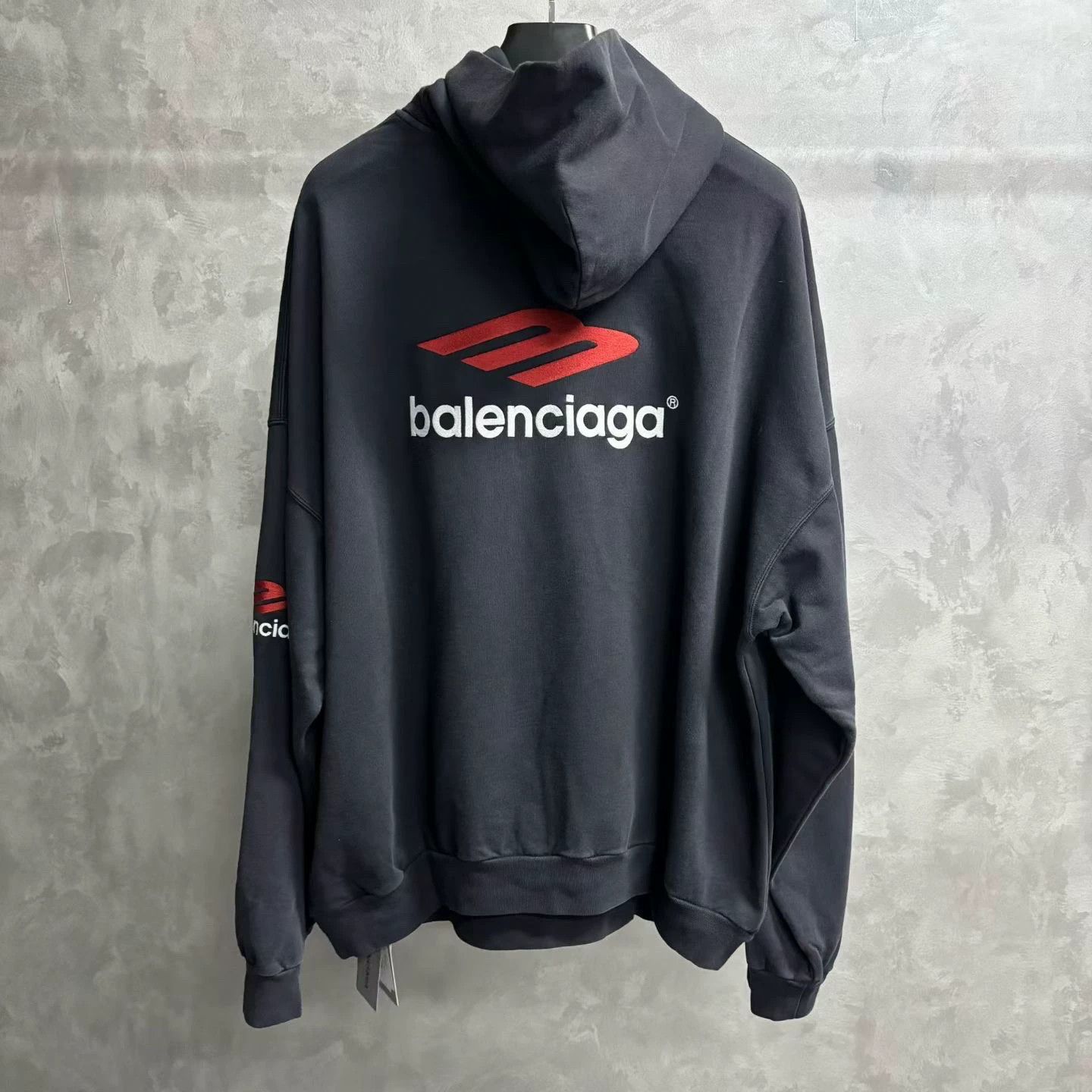 Balenciaga Balenciaga Printed Graphic Black Hoodie 4 Men Size US XS / EU 42 / 0 - 5 Thumbnail