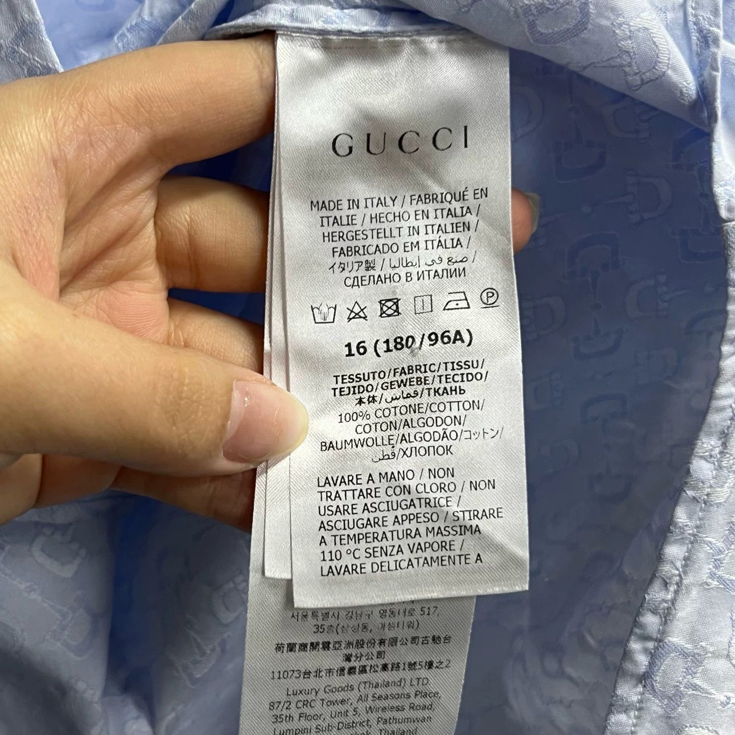 Gucci Gucci Printed Blue T-Shirt 41 Women Size M / US 6-8 / IT 42-44 - 4 Thumbnail