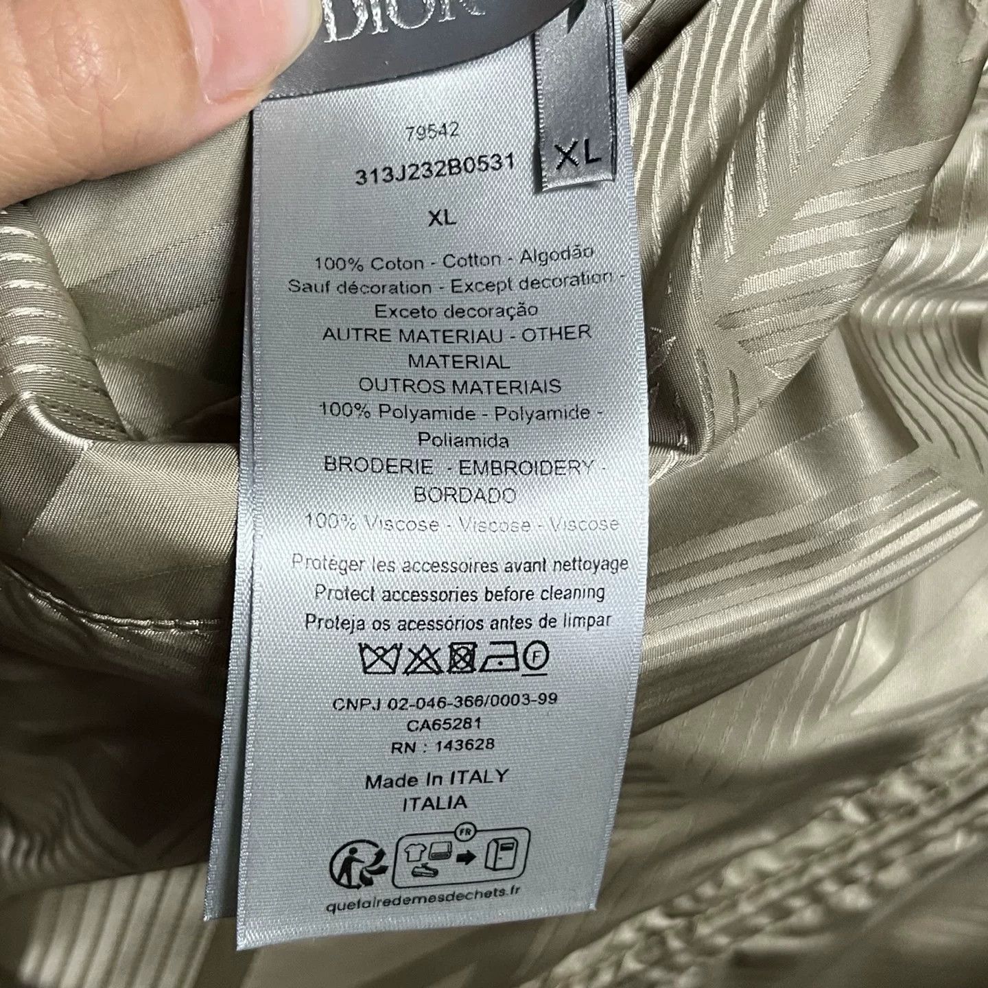 Dior Dior Beige T-Shirt XL Women Size XL / US 12-14 / IT 48-50 - 4 Thumbnail