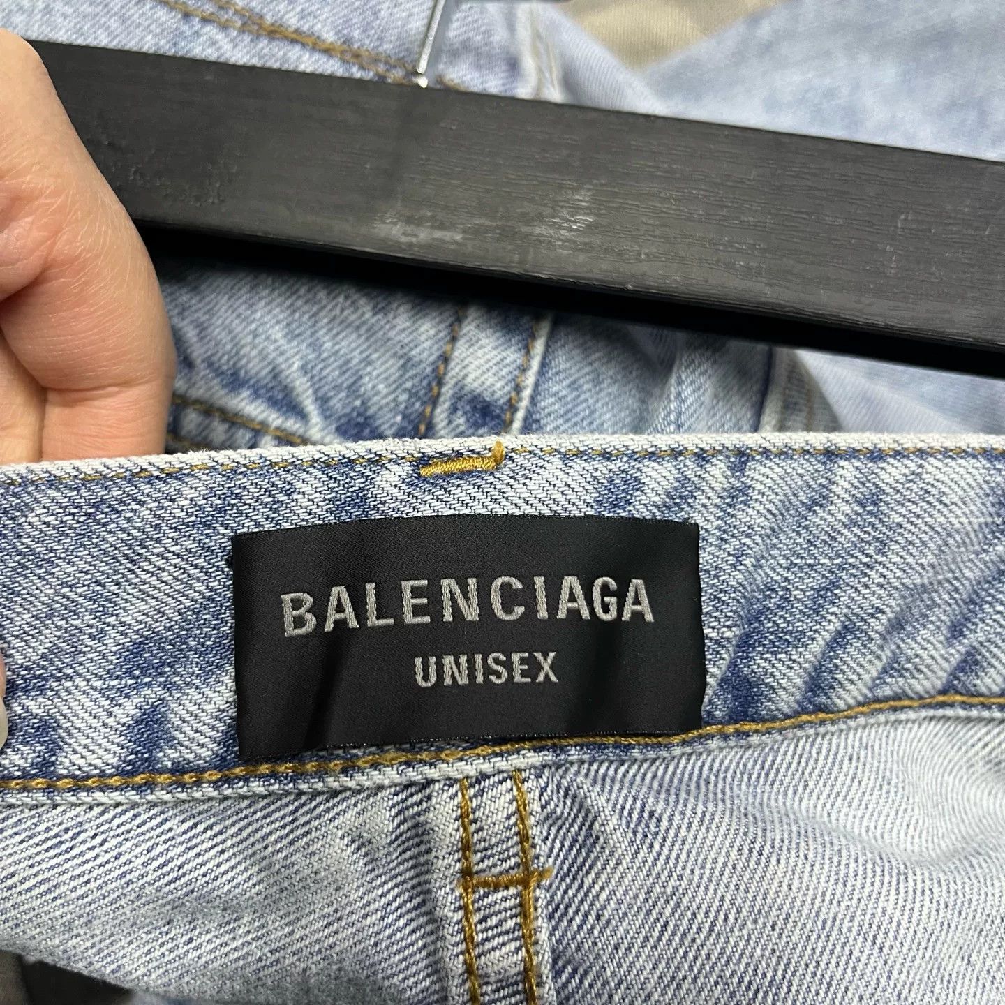 Balenciaga Balenciaga Denim Blue Hoodie S Men Size US S / EU 44-46 / 1 - 3 Thumbnail