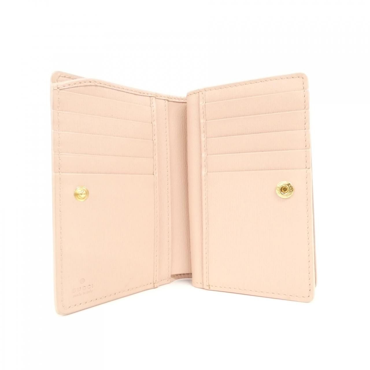 Gucci Gucci Gucci Leather Wallet Leather Short Wallet 7726400OP0N DUTY FREE for USA Size ONE SIZE - 6 Thumbnail