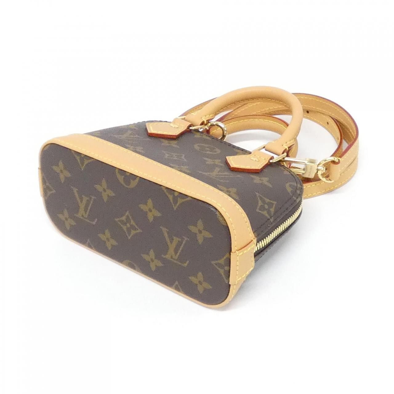 Louis Vuitton Louis Vuitton Louis Vuitton Nano Alma Monogram Coated Canvas Bag Textile Crossbody Bag M82717 DUTY FREE for USA Size ONE SIZE - 3 Thumbnail