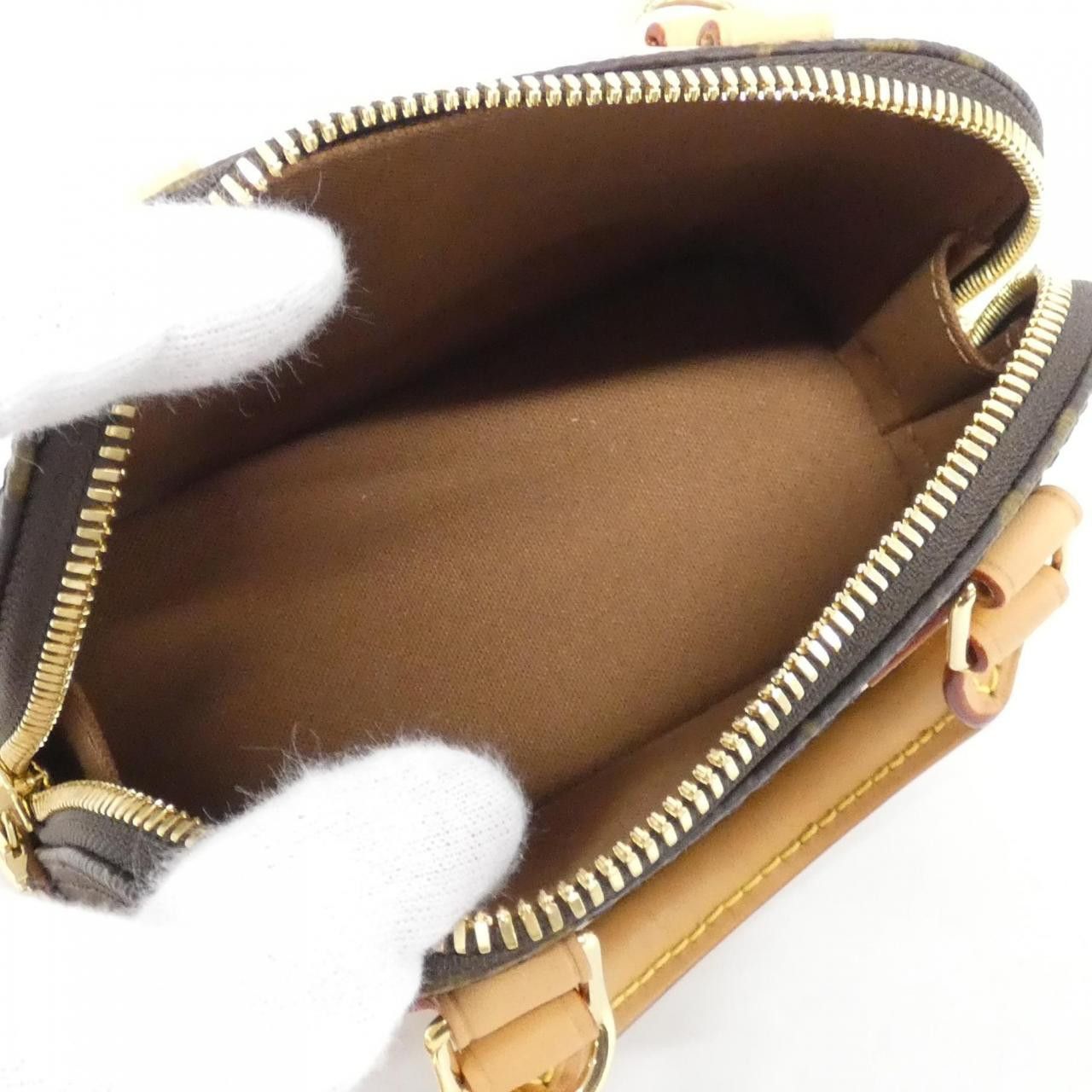 Louis Vuitton Louis Vuitton Louis Vuitton Nano Alma Monogram Coated Canvas Bag Textile Crossbody Bag M82717 DUTY FREE for USA Size ONE SIZE - 7 Thumbnail