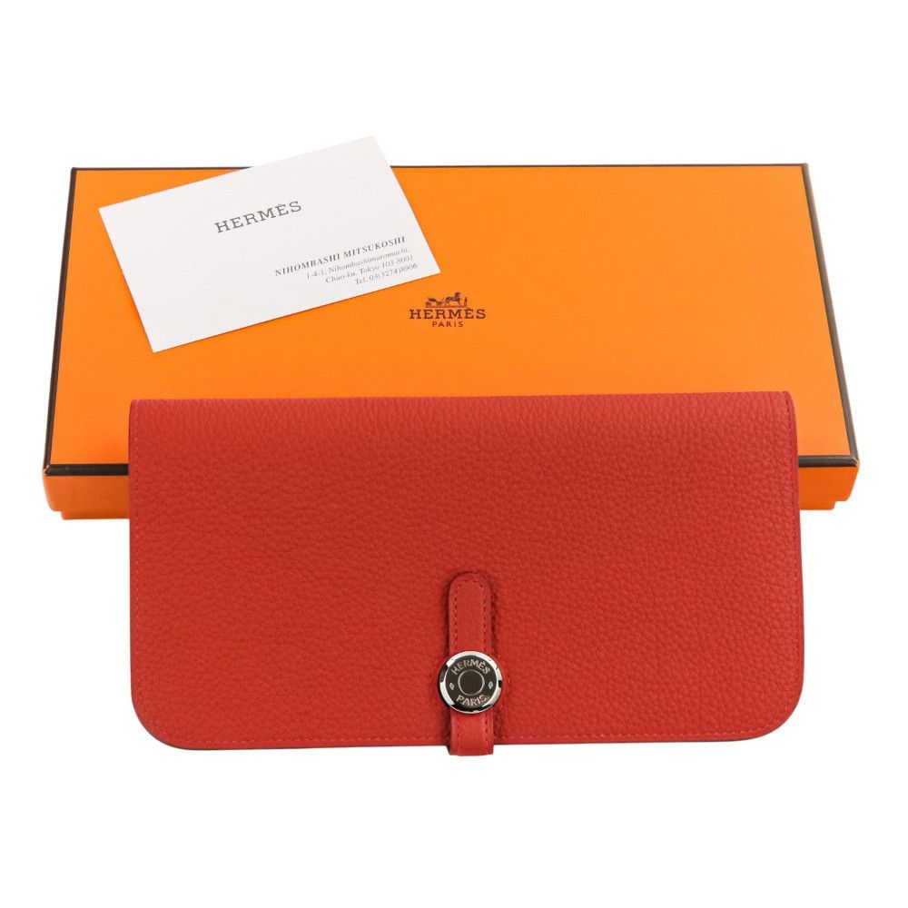 Hermes Hermes Hermès Dogon Long Wallet Taurillon Clémence Long Wallet Leather Long Wallet Stamp K (2025) DUTY FREE for USA Size ONE SIZE - 12 Thumbnail