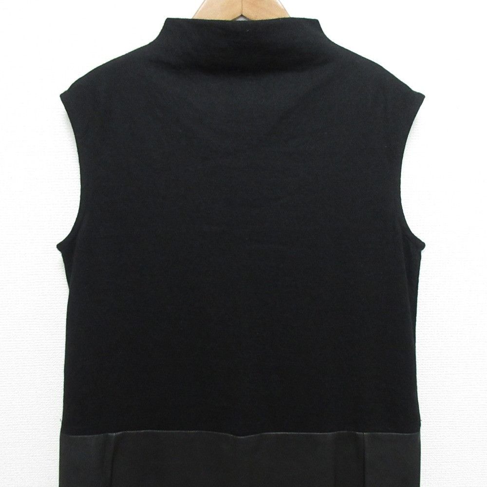 Max Mara Max Mara S Max Mara Lamb Leather Knit Sleeveless Dress Leather Dresses DUTY FREE for USA Size ONE SIZE - 4 Thumbnail