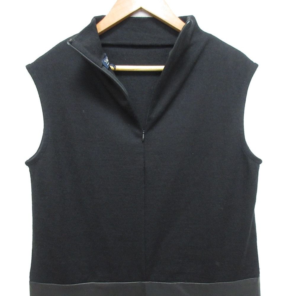 Max Mara Max Mara S Max Mara Lamb Leather Knit Sleeveless Dress Leather Dresses DUTY FREE for USA Size ONE SIZE - 3 Thumbnail