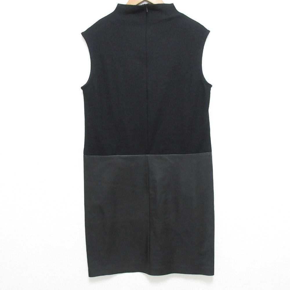 Max Mara Max Mara S Max Mara Lamb Leather Knit Sleeveless Dress Leather Dresses DUTY FREE for USA Size ONE SIZE - 2 Thumbnail