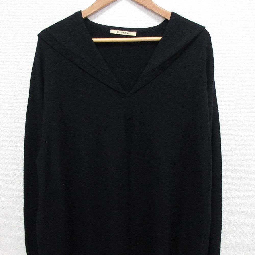 Other Other Curensology Sailor Collar Long Knit Dress Textile Dresses DUTY FREE for USA Size ONE SIZE - 3 Thumbnail