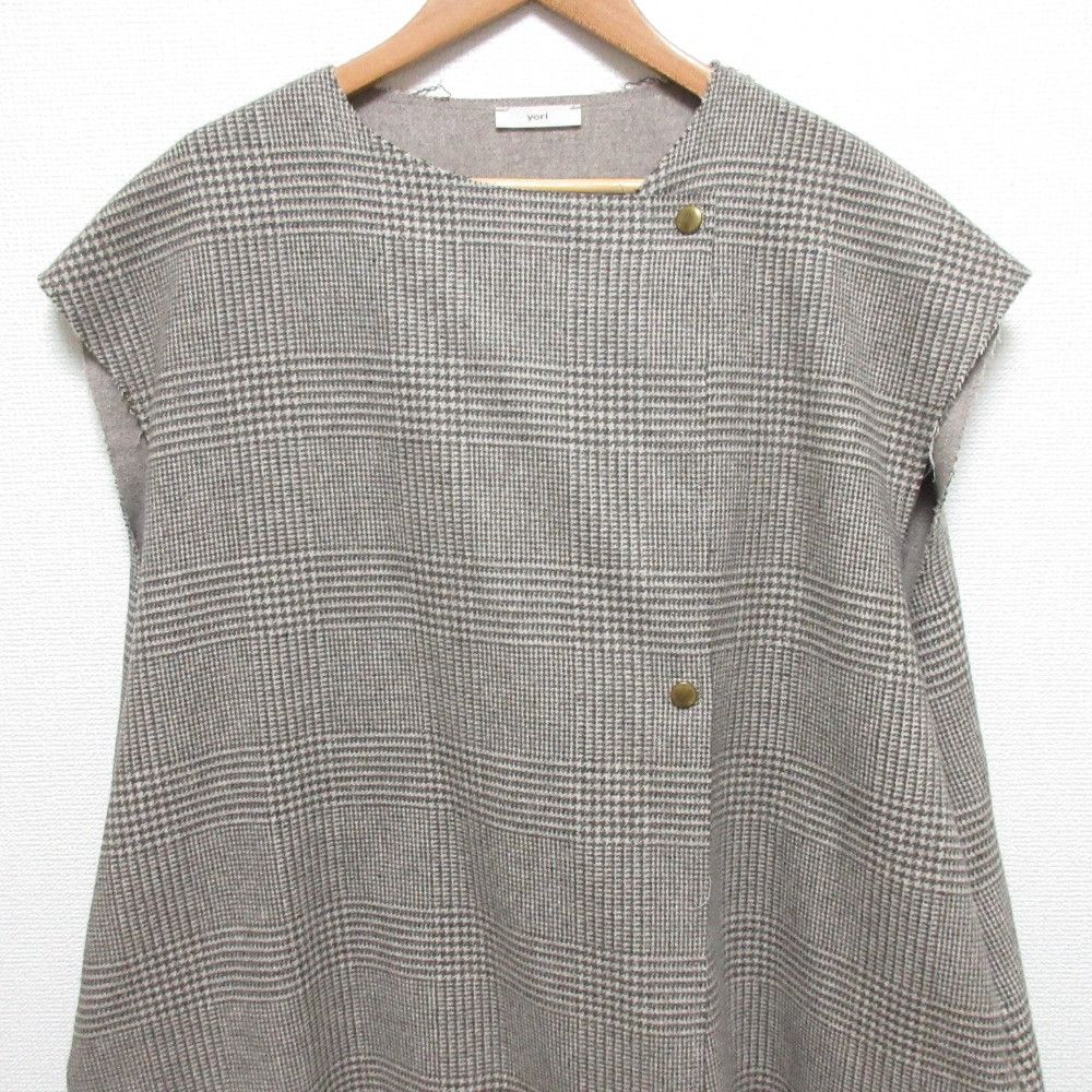 Other Other yori Check Long Gilet Gilet Textile Outerwear YR2225-091AW DUTY FREE for USA Size ONE SIZE - 4 Thumbnail