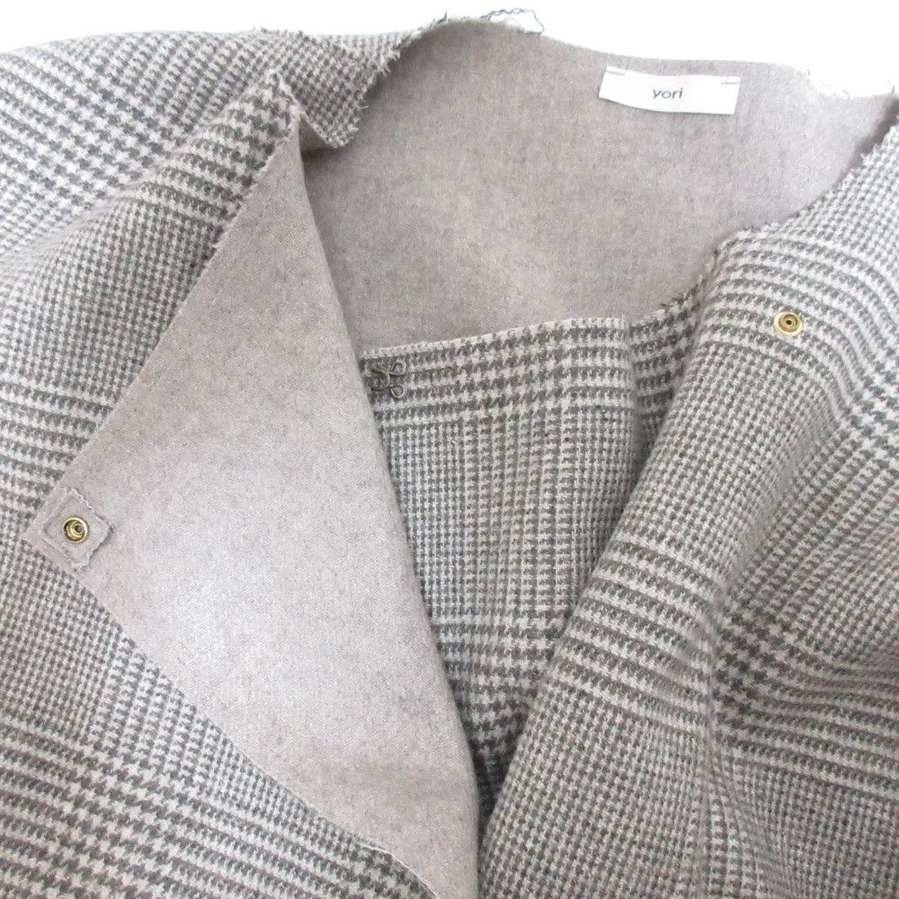 Other Other yori Check Long Gilet Gilet Textile Outerwear YR2225-091AW DUTY FREE for USA Size ONE SIZE - 8 Thumbnail