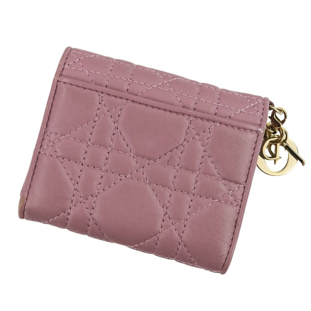 Dior Dior Christian Dior Lady Dior Cannage Trifold Wallet Leather Short Wallet DUTY FREE for USA Size ONE SIZE - 2 Thumbnail