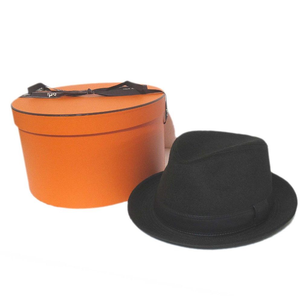 Hermes Hermes Hermès 59 100% Cashmere Fedora Hat Textile Hats DUTY FREE for USA Size ONE SIZE - 8 Thumbnail