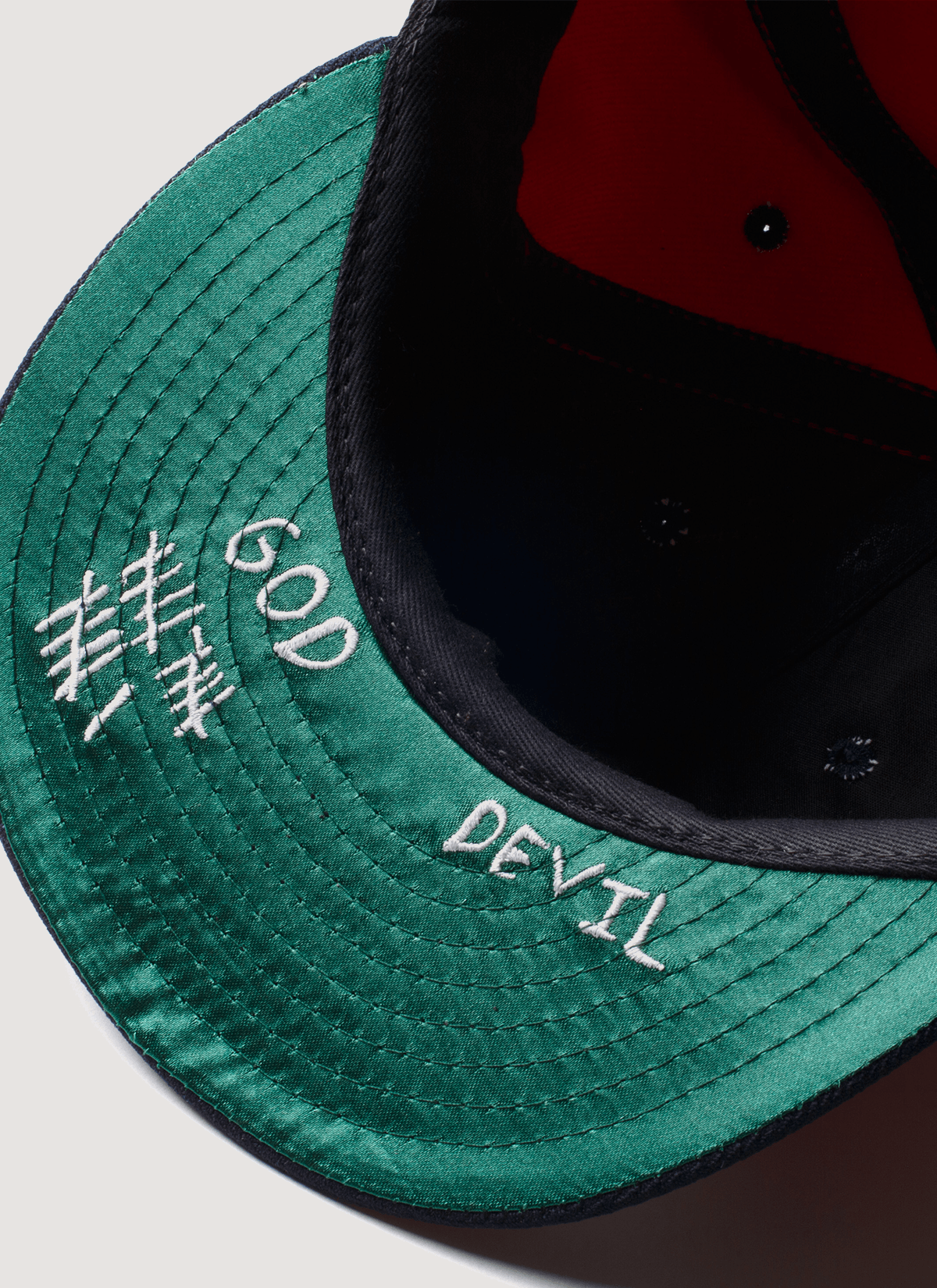 NAV Pieces God vs Devil Baseball Cap Red y Size ONE SIZE - 4 Thumbnail