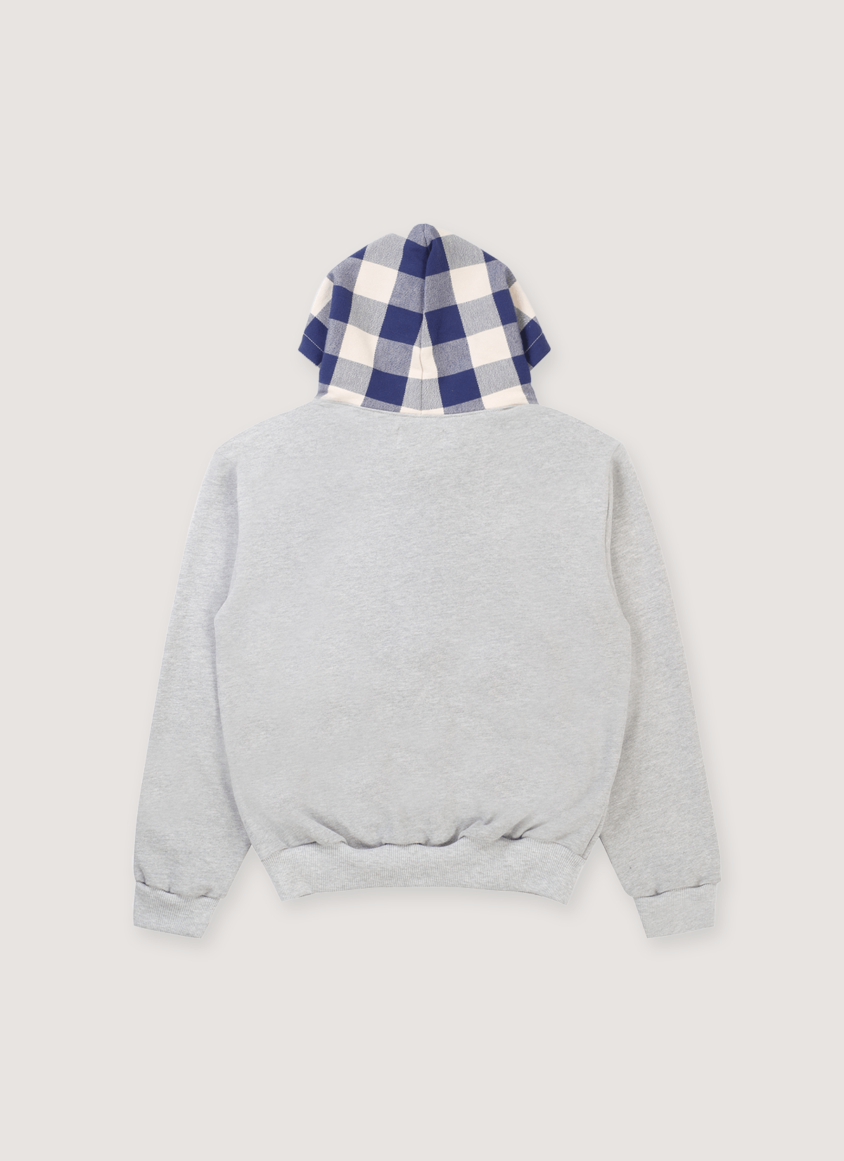 Other Pieces TKYPD Plaid Hooded Zip Up Sweatshirt Heather Grey Size US L / EU 52-54 / 3 - 2 Thumbnail