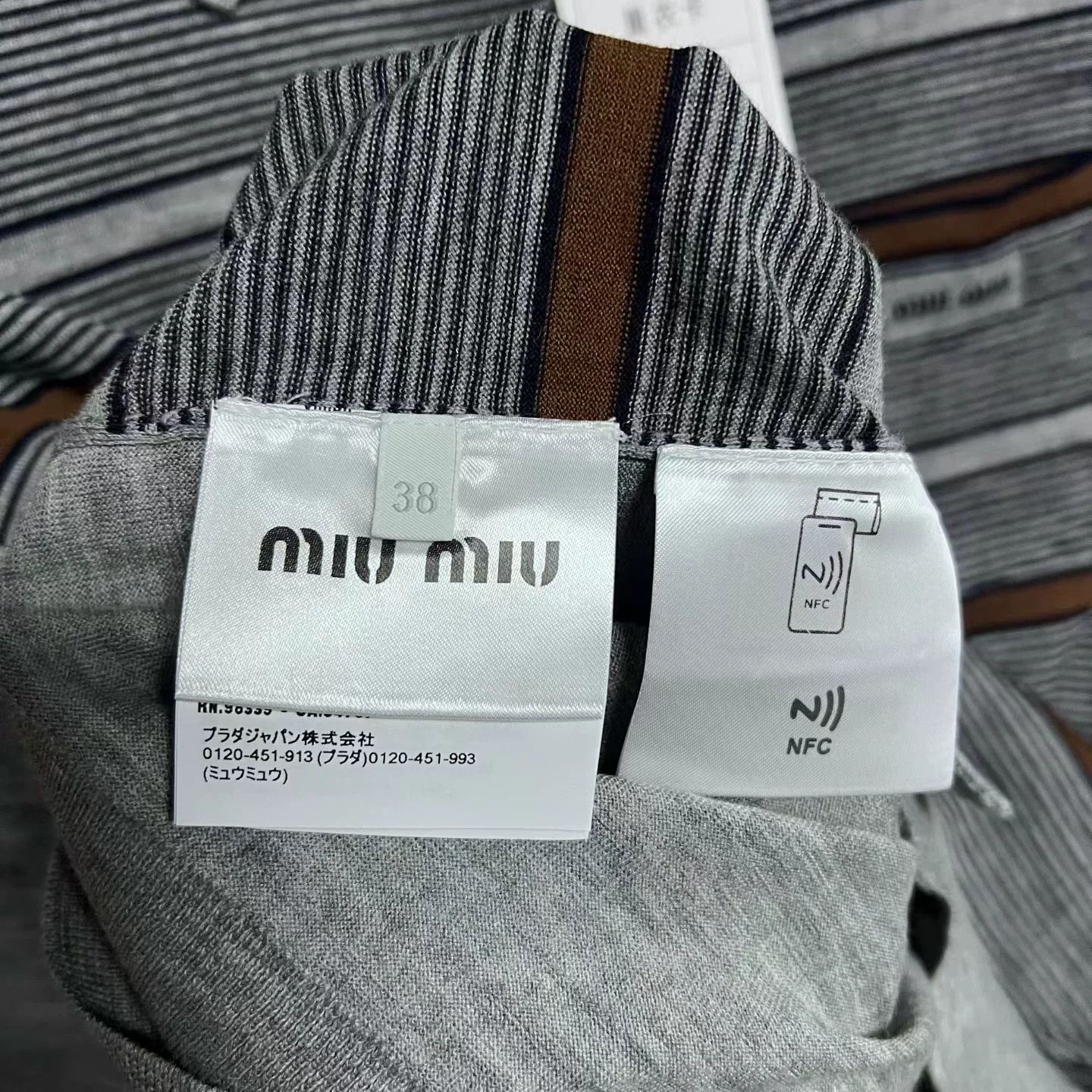 Miu Miu Miu Miu Striped Dress 38 Women Size S / US 4 / IT 40 - 3 Thumbnail