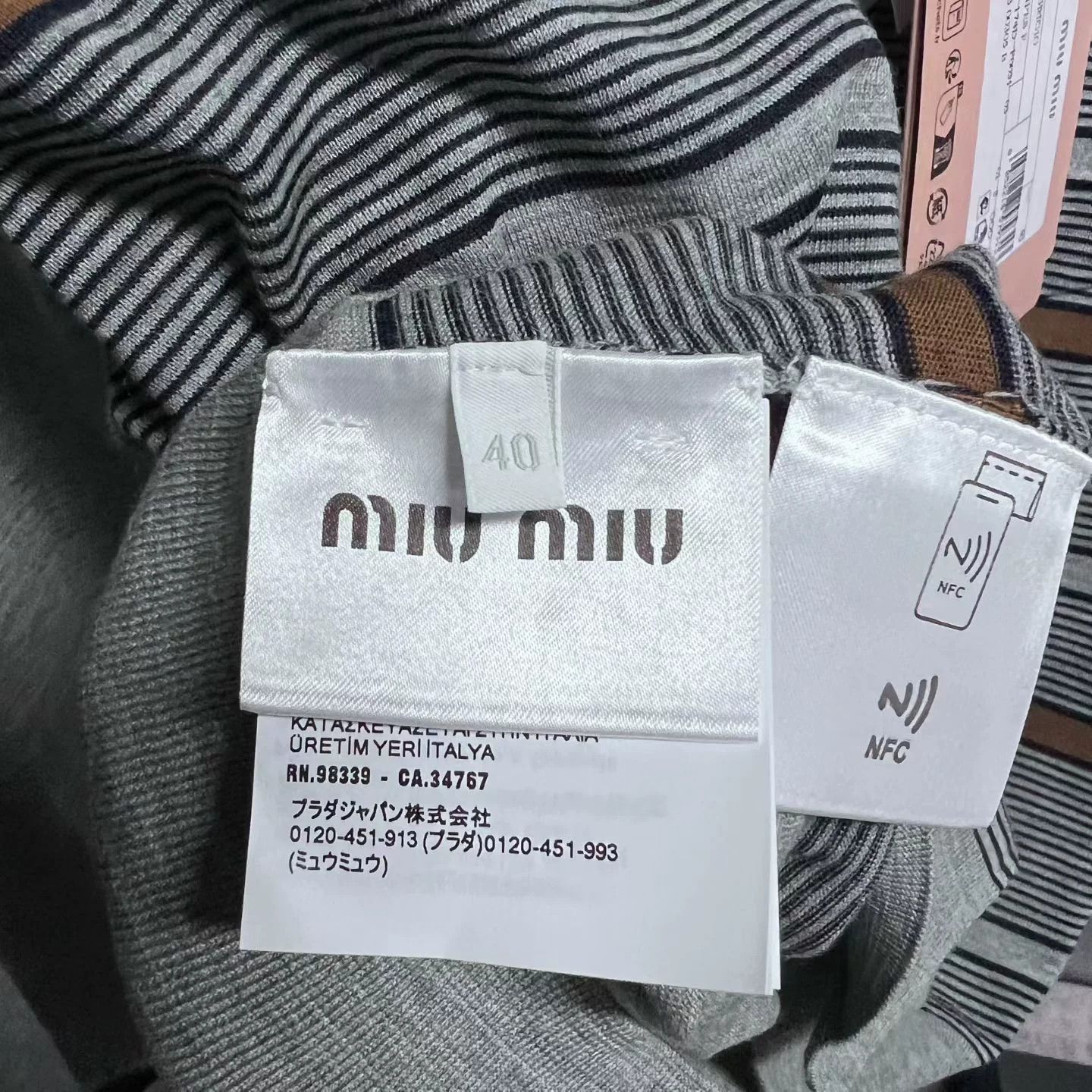 Miu Miu Miu Miu Striped Dress 38 Women Size S / US 4 / IT 40 - 4 Thumbnail