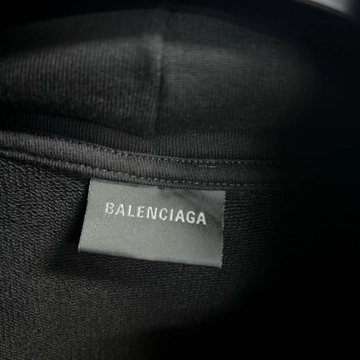 Balenciaga Balenciaga Retro Printed Black Hoodie XS Men Size US XS / EU 42 / 0 - 2 Thumbnail