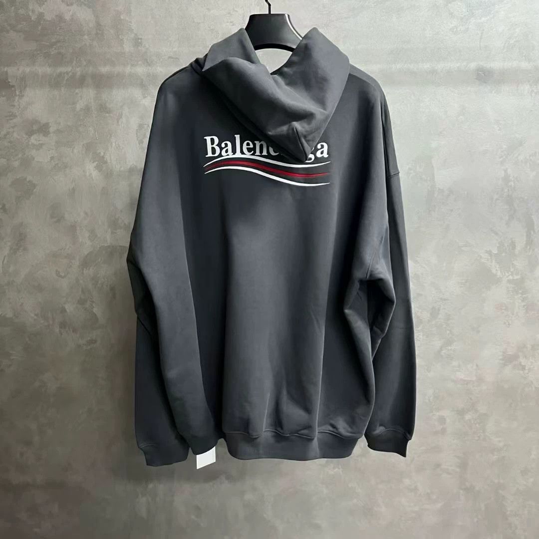 Balenciaga Balenciaga Retro Printed Gray Hoodie XL Men Size US XL / EU 56 / 4 - 5 Thumbnail