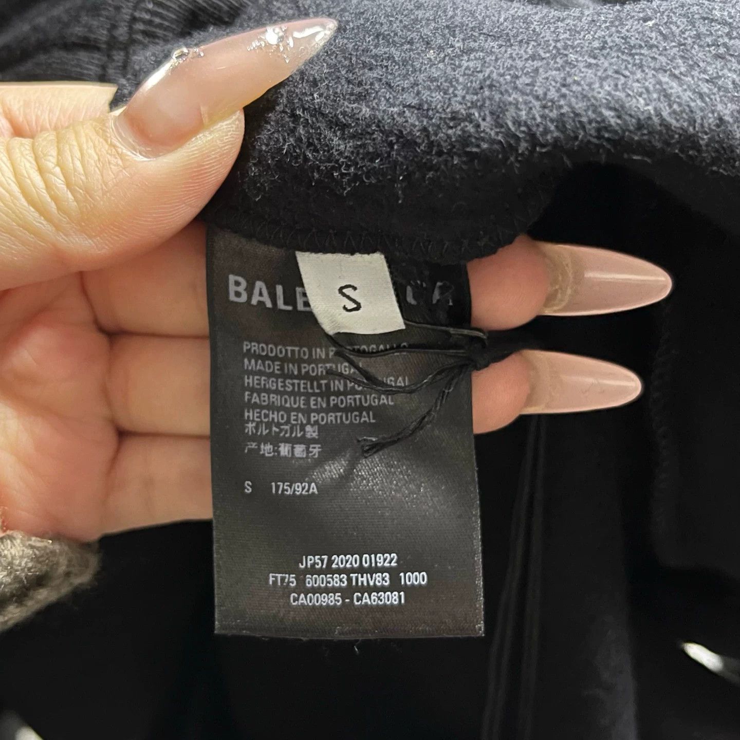 Balenciaga Balenciaga Printed Black Hoodie S Men Size US S / EU 44-46 / 1 - 3 Thumbnail