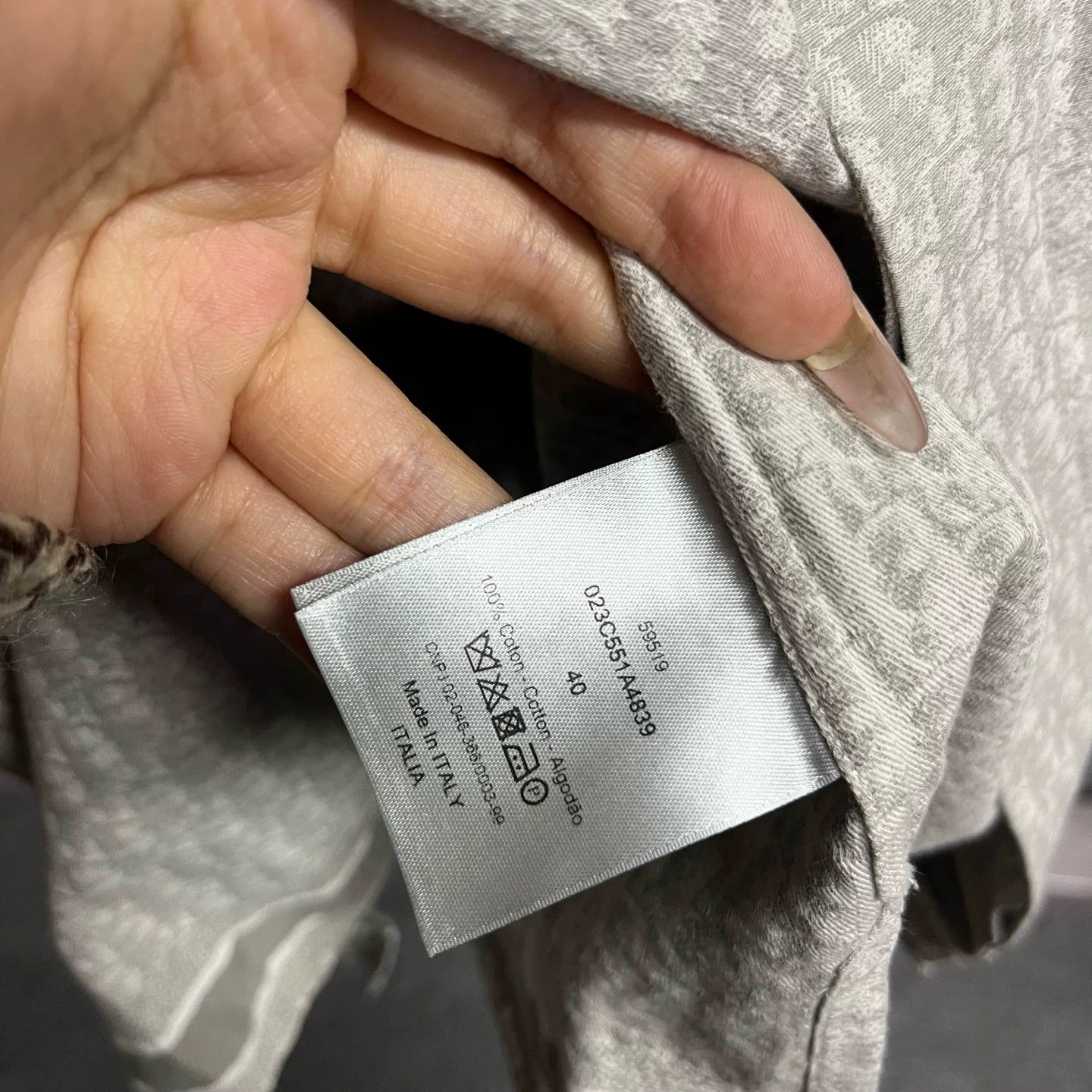 Dior Dior Retro Striped Gray T-Shirt 40 Women Size M / US 6-8 / IT 42-44 - 2 Thumbnail