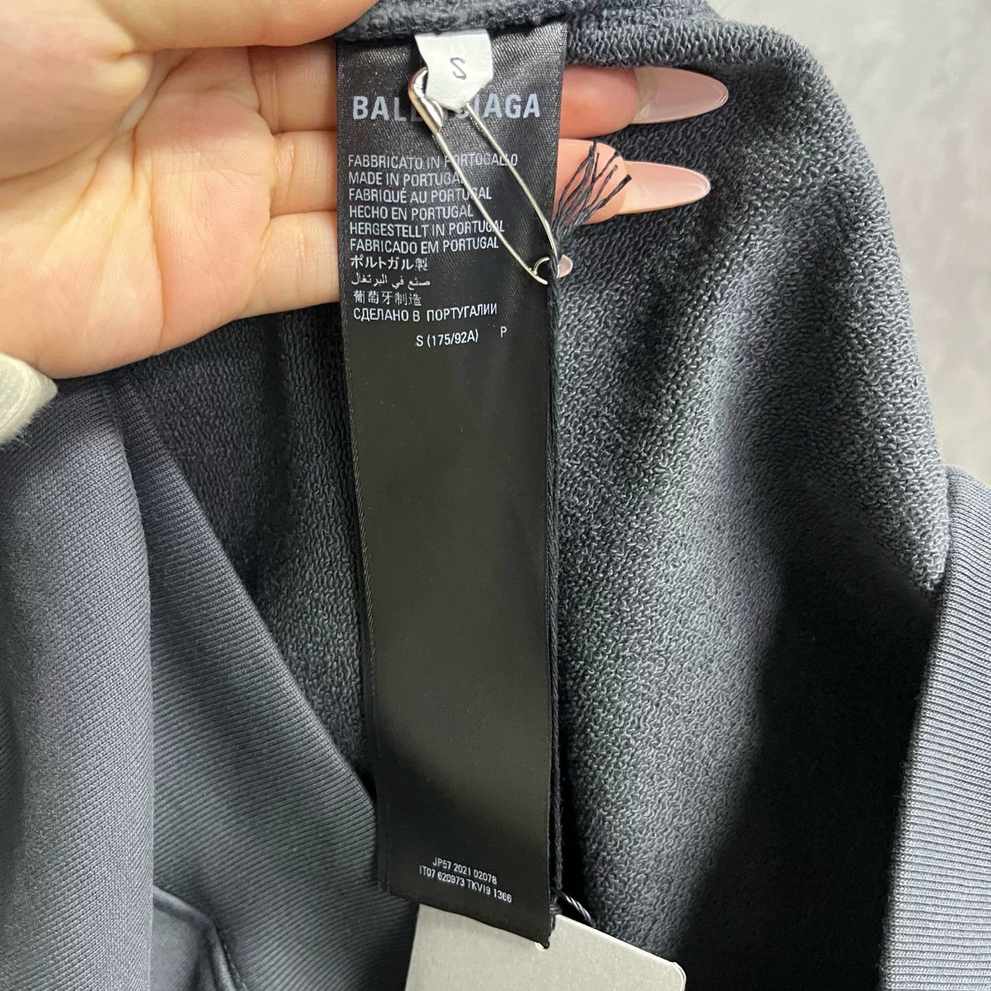 Balenciaga Balenciaga Retro Printed Gray Hoodie S Men Size US S / EU 44-46 / 1 - 3 Thumbnail