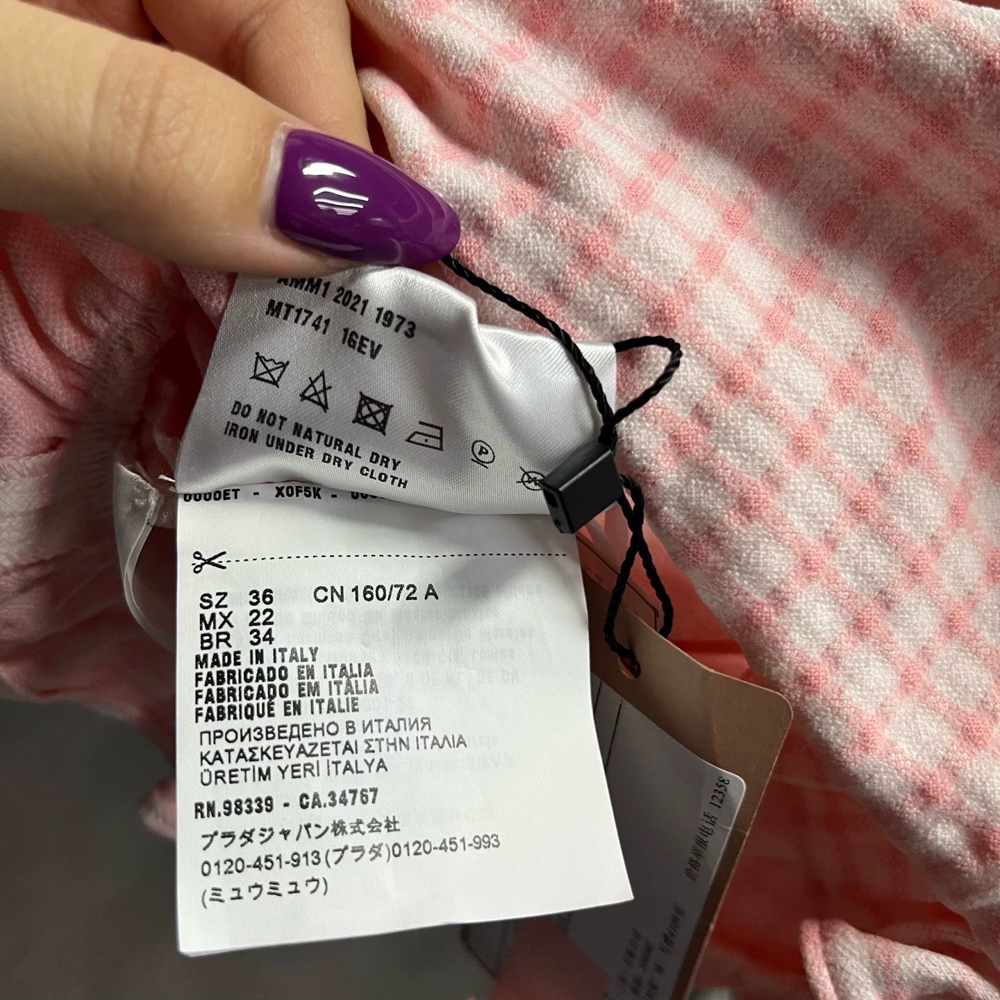 Miu Miu Miu Miu Plaid Cropped Pink Dress 36 Women Size S / US 4 / IT 40 - 7 Thumbnail