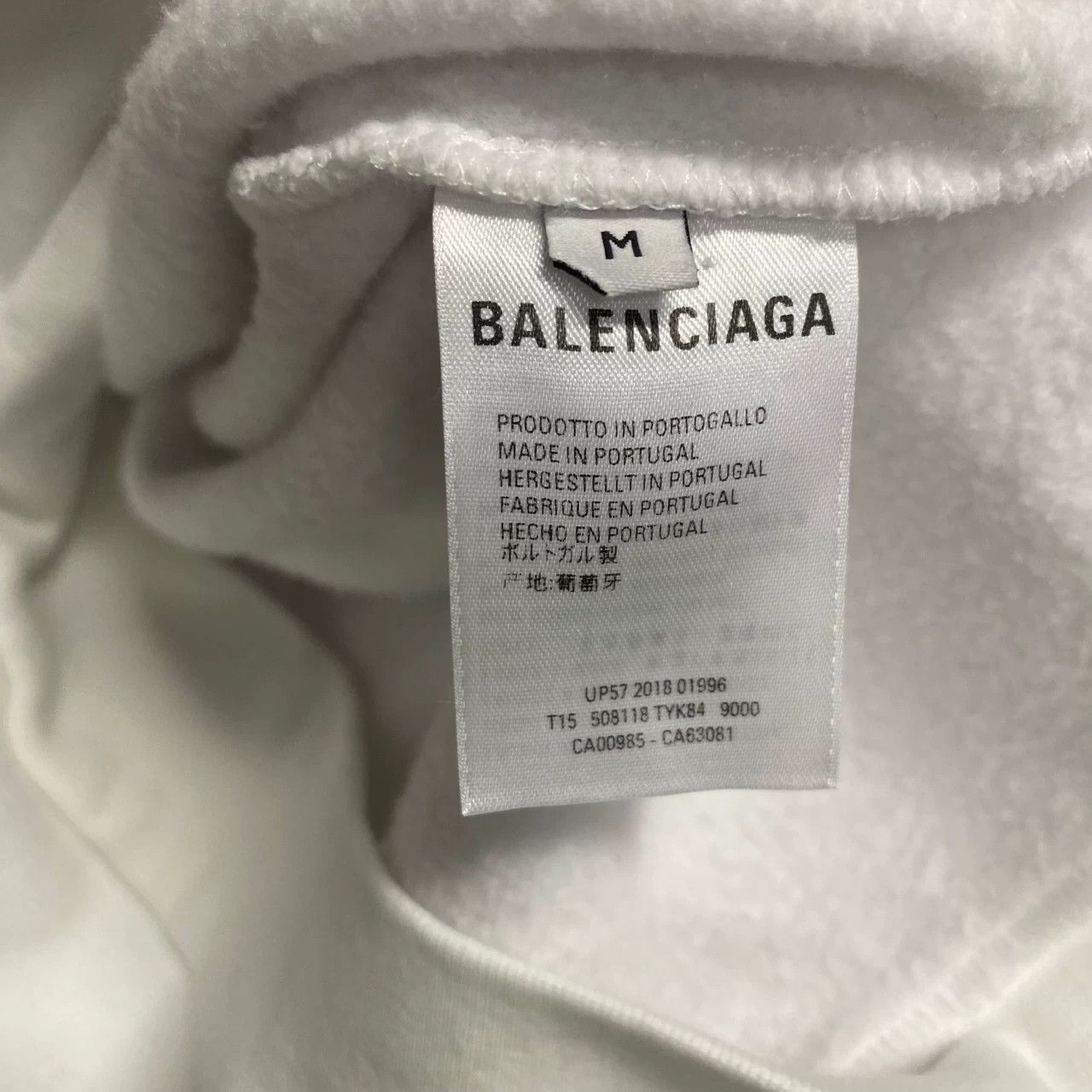 Balenciaga Balenciaga Retro Printed White Hoodie XS Men Size US XS / EU 42 / 0 - 5 Thumbnail