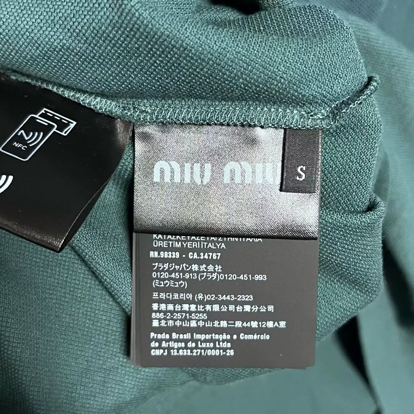 Miu Miu Miu Miu Cotton Green Dress S Women Size S / US 4 / IT 40 - 3 Thumbnail