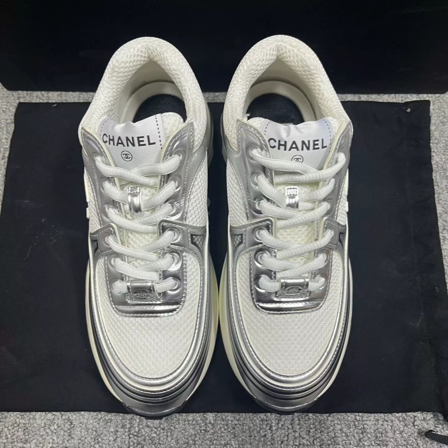 Chanel Chanel Leather Silver Hoodie 34.5 Men Size US XS / EU 42 / 0 - 3 Thumbnail