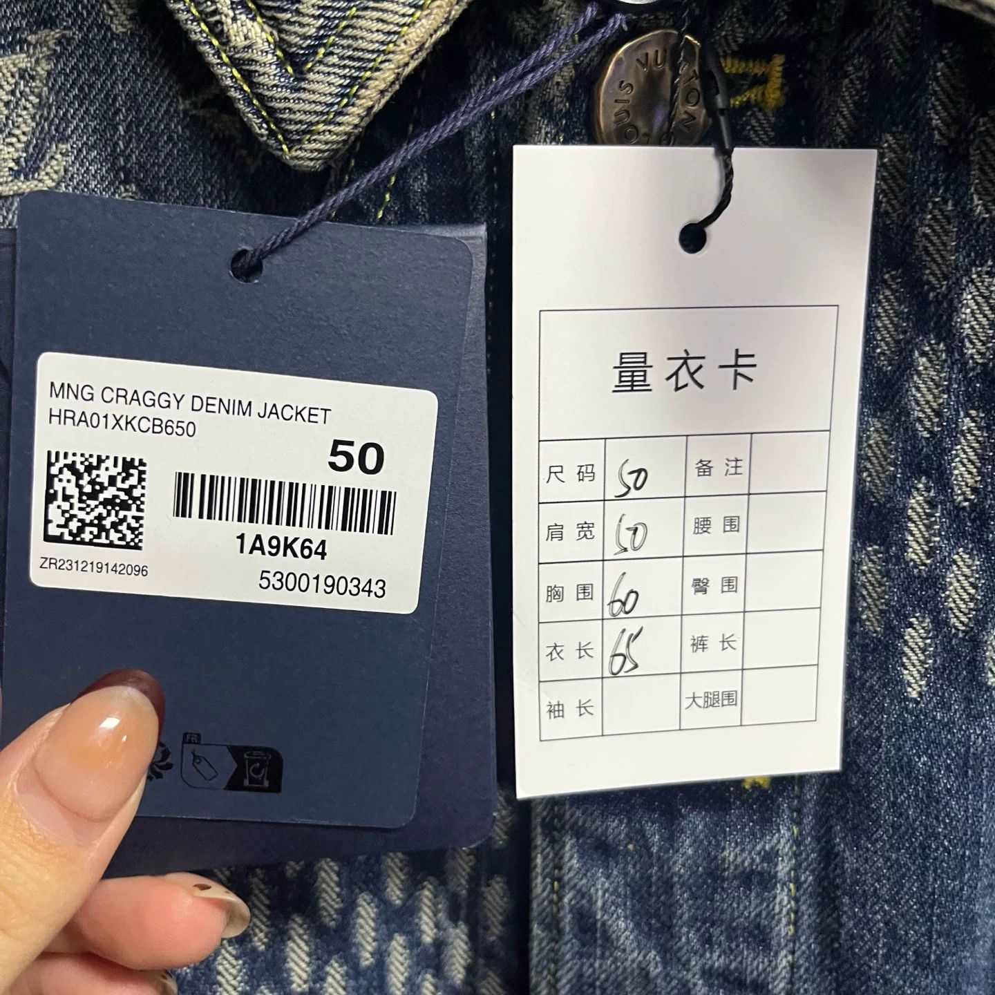 Louis Vuitton Louis Vuitton Blue Collab Designer Size 4XL / US 24-26 - 2 Thumbnail