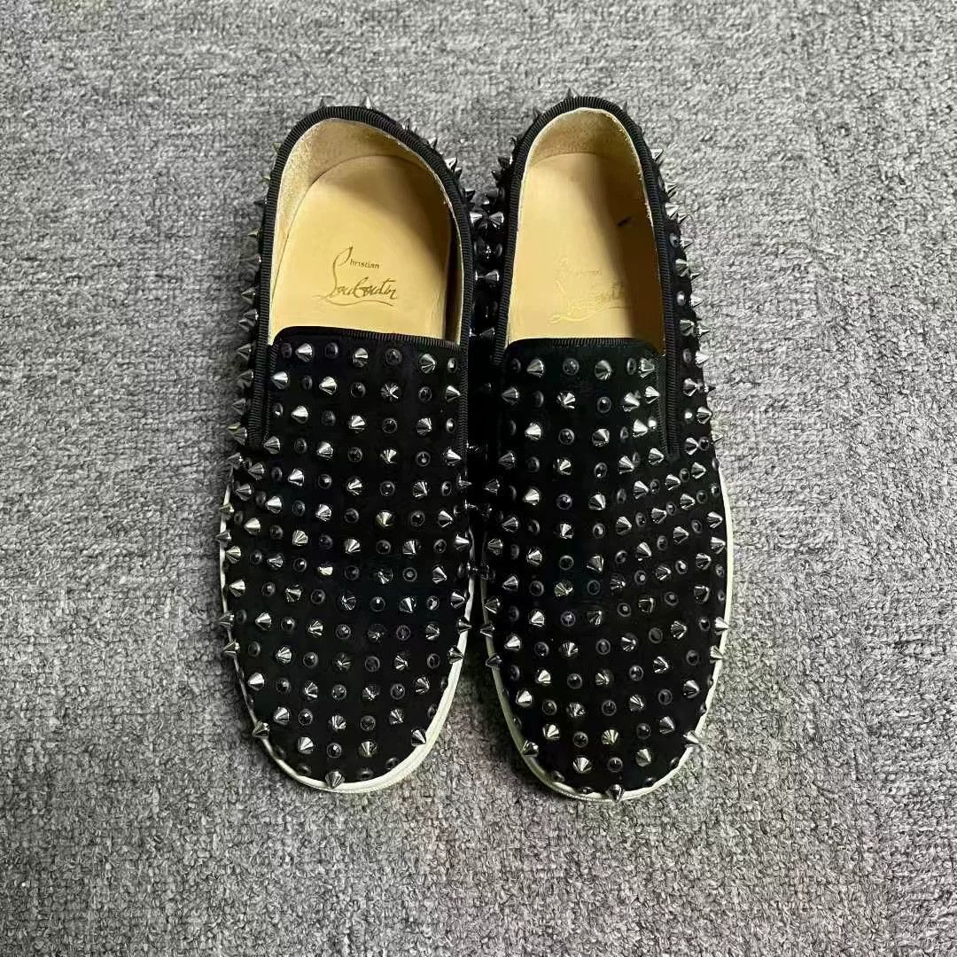 Christian Louboutin Christian Louboutin Black Lowtop Sneakers 35.5 Women Size US 5 / IT 35 - 2 Thumbnail