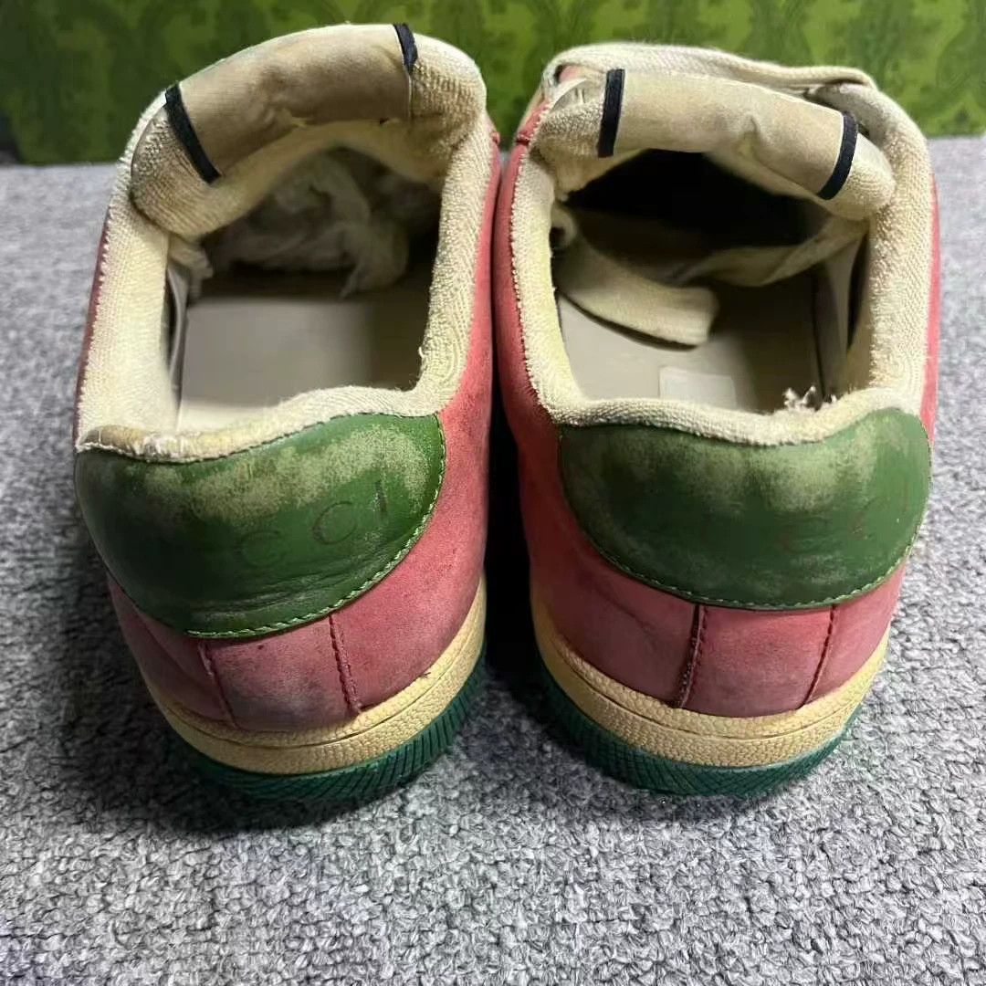 Gucci Gucci Leather Printed Multi Lowtop Sneakers 39 Women Size US 8.5 / IT 38.5 - 4 Thumbnail