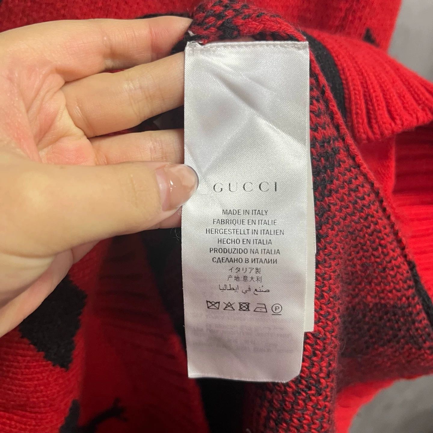 Gucci Gucci Knit Printed Red T-Shirt M Women Size M / US 6-8 / IT 42-44 - 4 Thumbnail