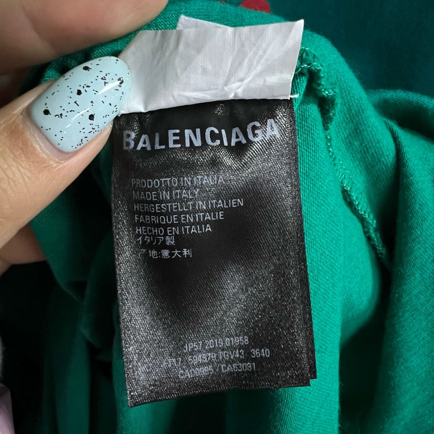 Balenciaga Balenciaga Embroidered Green Hoodie M Men Size US M / EU 48-50 / 2 - 4 Thumbnail