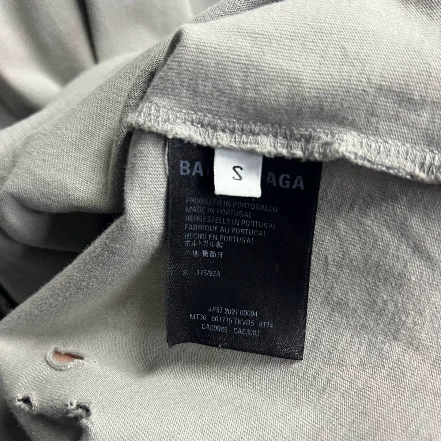 Balenciaga Balenciaga Printed Gray Hoodie S Men Size US S / EU 44-46 / 1 - 4 Thumbnail