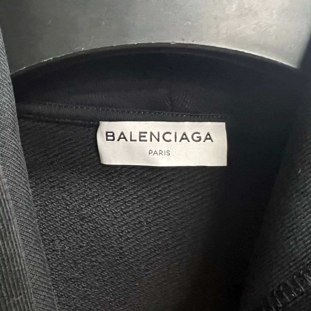 Balenciaga Balenciaga Retro Printed Black Hoodie XS Men Size US XS / EU 42 / 0 - 2 Thumbnail