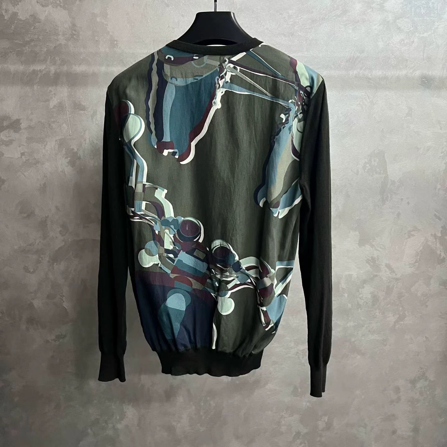 Hermes Hermes Printed Graphic Black Hoodie M Men Size US M / EU 48-50 / 2 - 5 Thumbnail