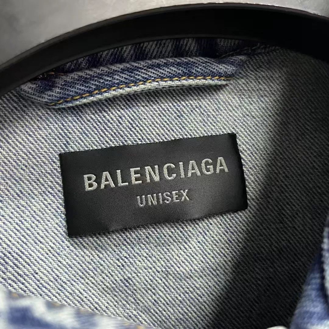 Balenciaga Balenciaga Embroidered Blue Hoodie XS Men Size US XS / EU 42 / 0 - 3 Thumbnail