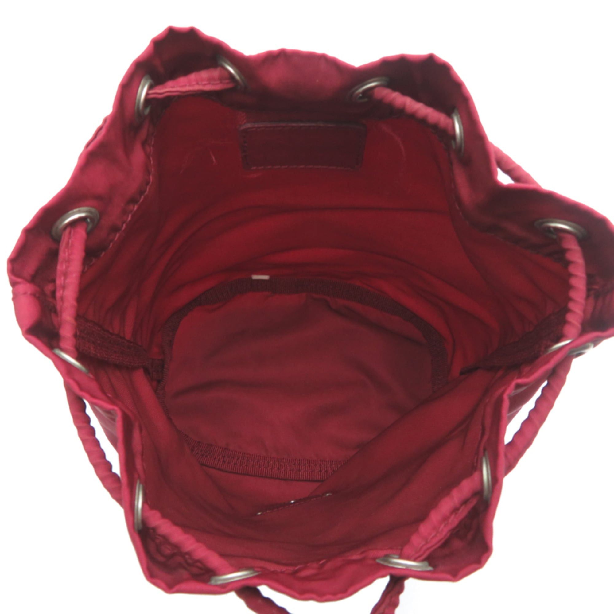 Prada Prada drawstring pouch for women, nylon, red. Size ONE SIZE - 5 Thumbnail