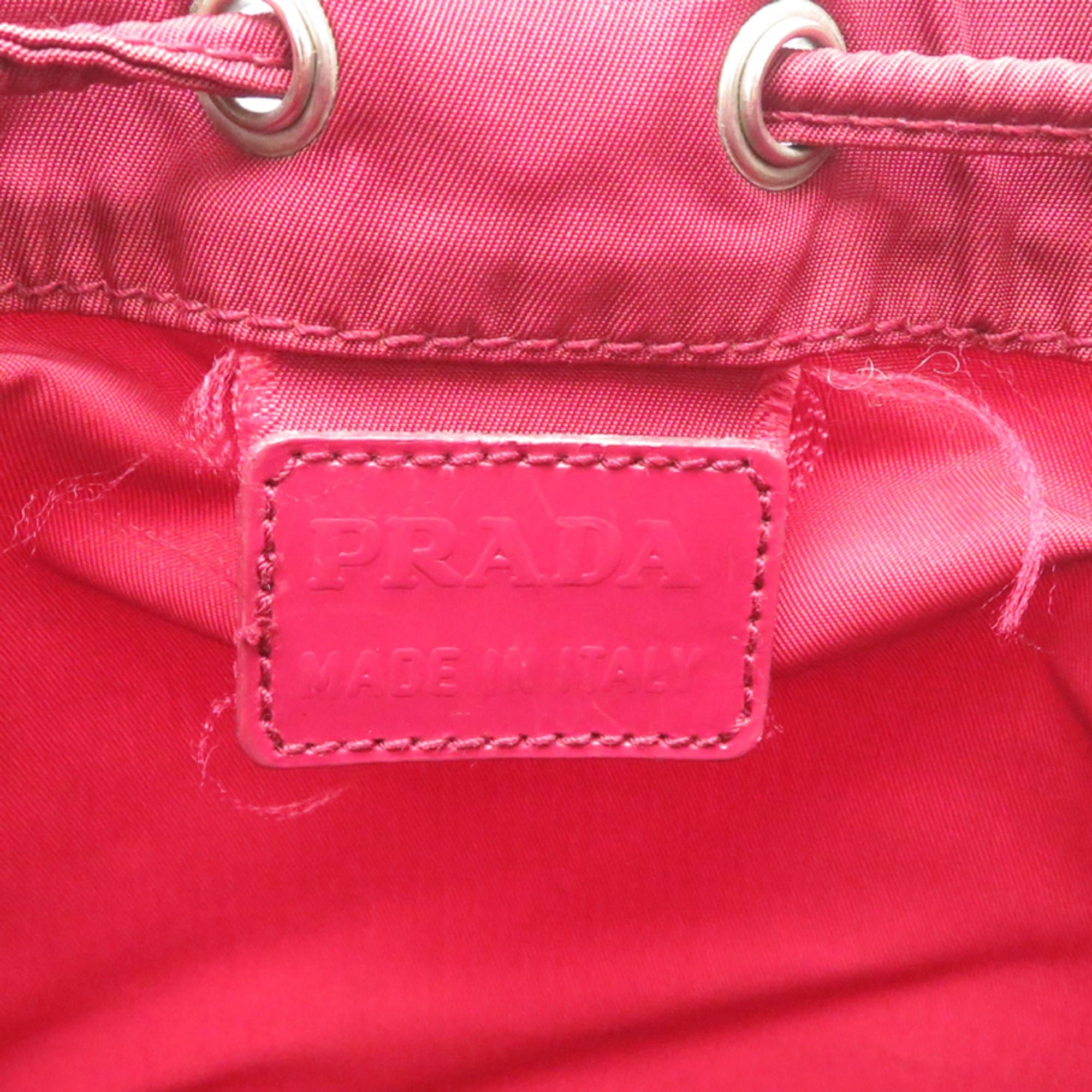 Prada Prada drawstring pouch for women, nylon, red. Size ONE SIZE - 6 Thumbnail