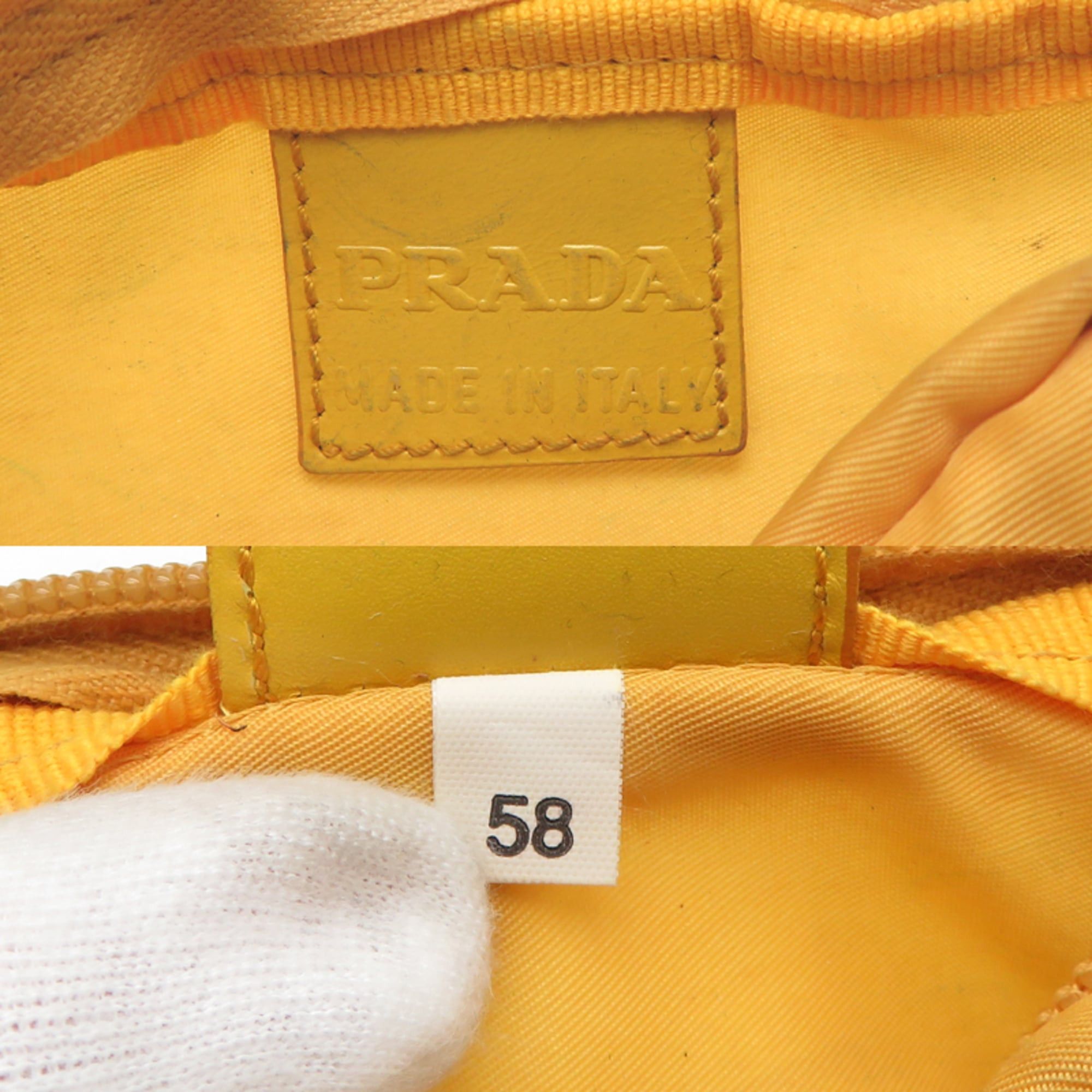 Prada Prada Women's Nylon Pouch, Yellow Size ONE SIZE - 6 Thumbnail