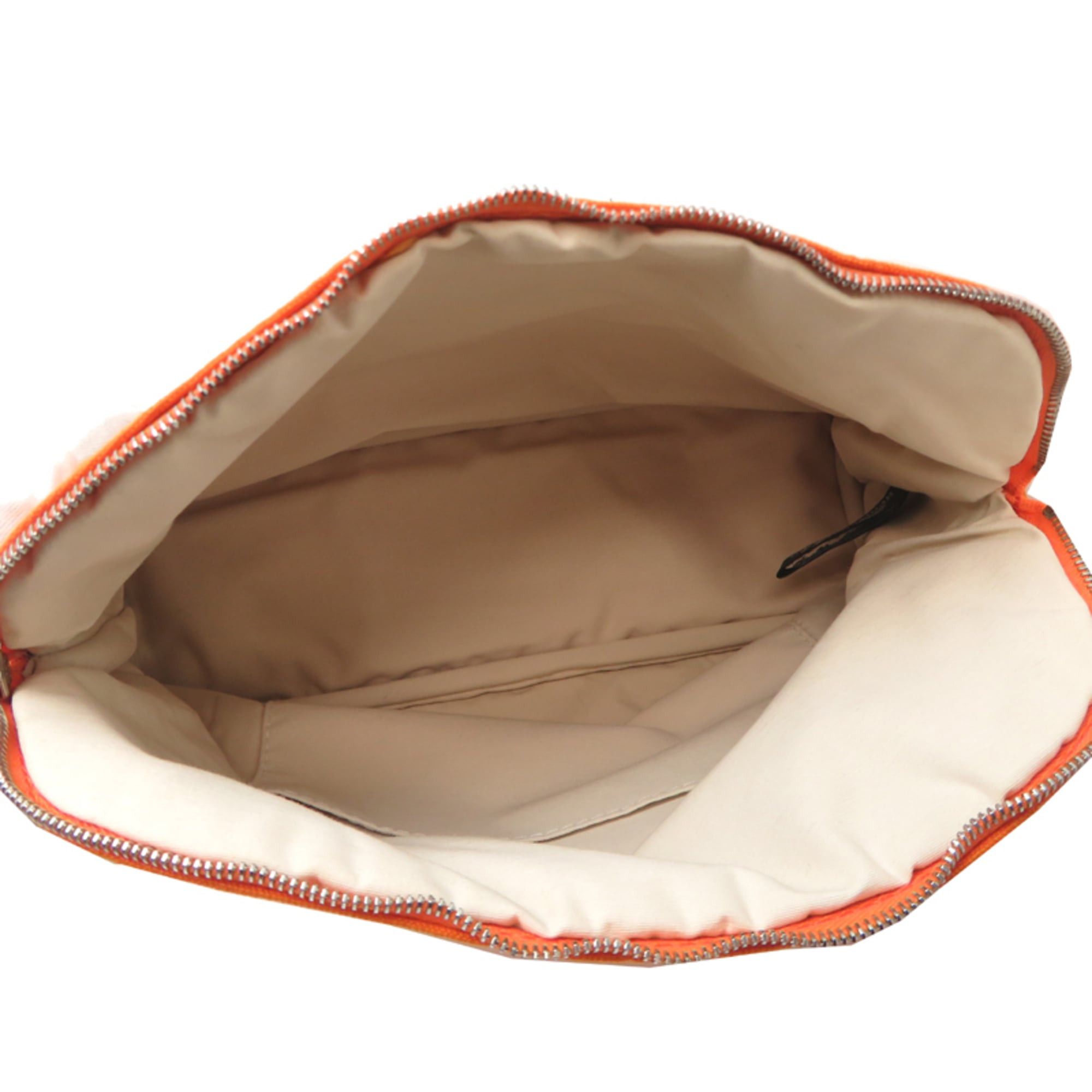 Hermes Hermes Bolide Pouch MM Women's Cotton Orange Size ONE SIZE - 5 Thumbnail