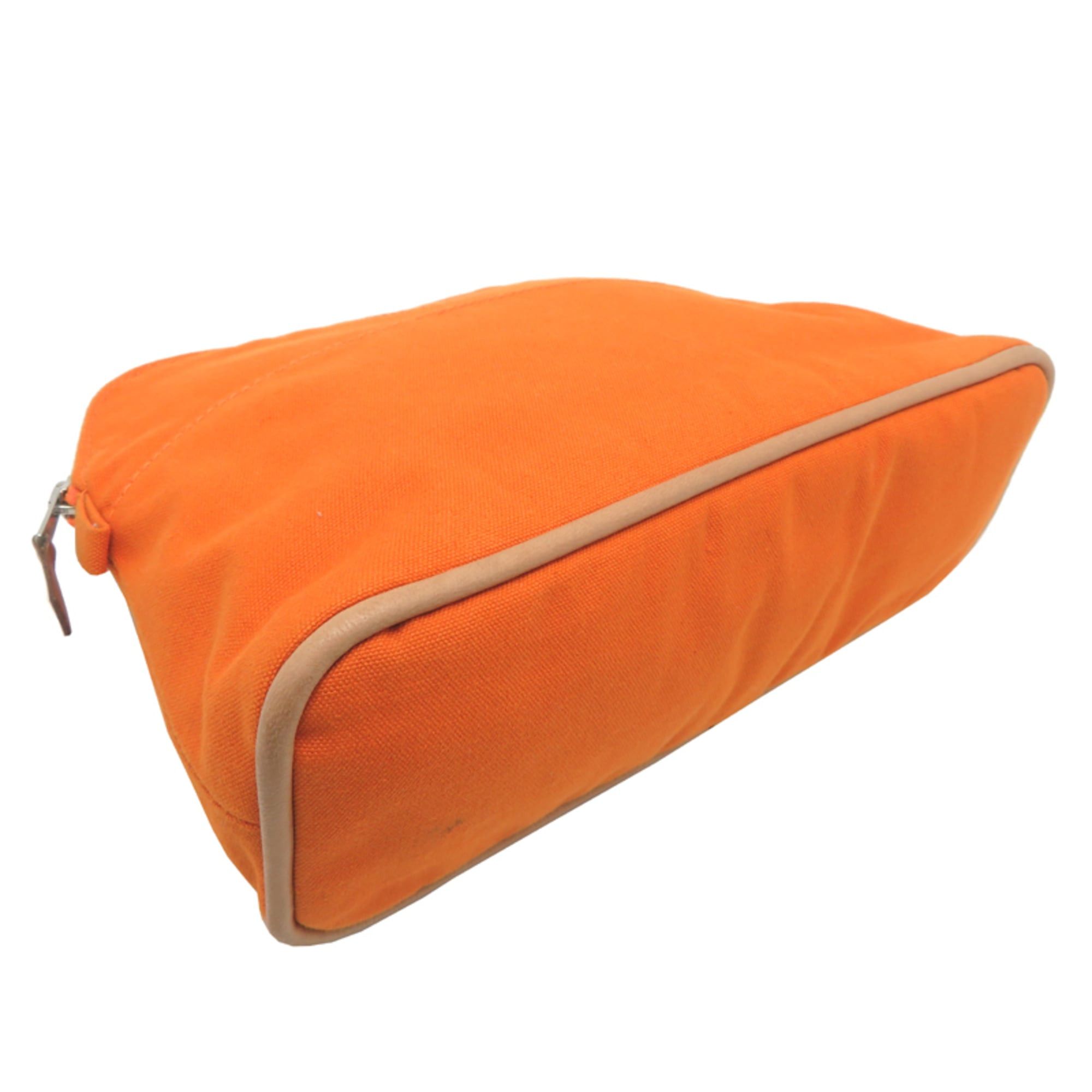 Hermes Hermes Bolide Pouch MM Women's Cotton Orange Size ONE SIZE - 3 Thumbnail