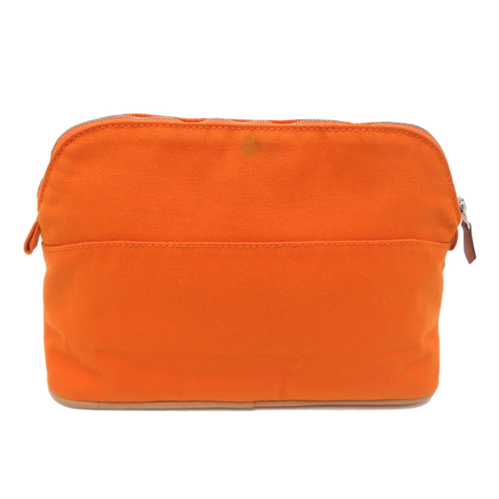 Hermes Hermes Bolide Pouch MM Women's Cotton Orange Size ONE SIZE - 2 Thumbnail