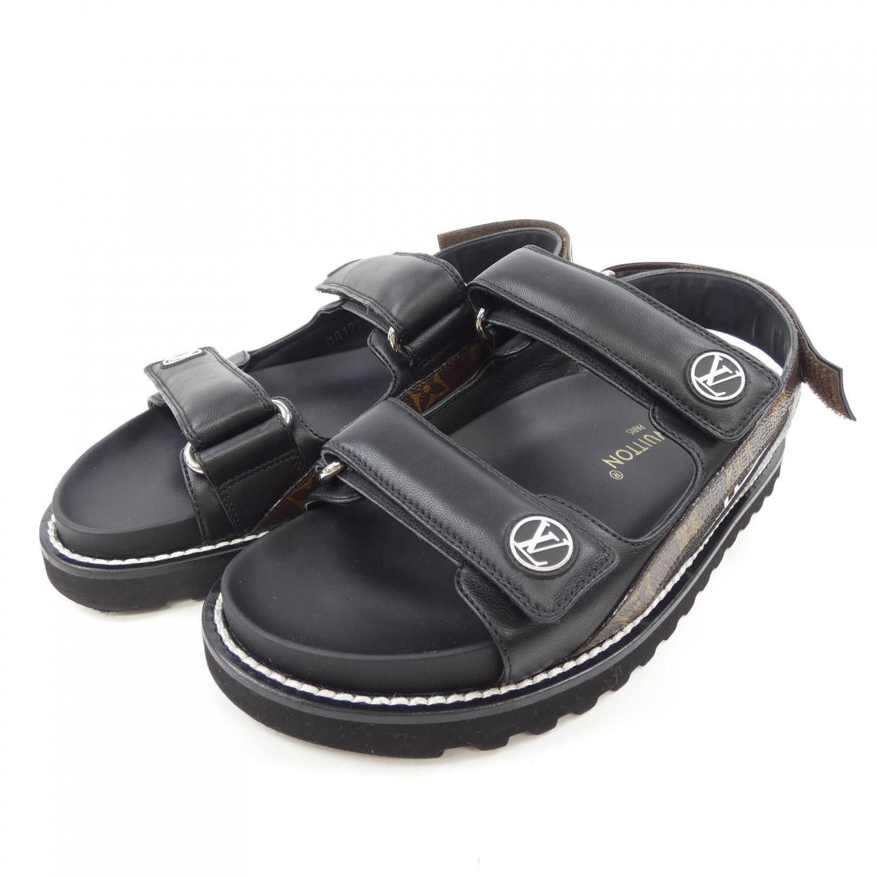 Louis Vuitton Louis Vuitton Louis Vuitton Paseo Line Sandals Leather Shoes DUTY FREE for USA Size ONE SIZE - 3 Thumbnail