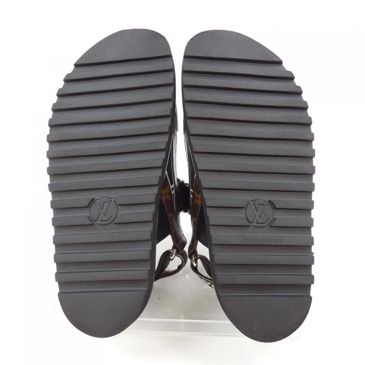 Louis Vuitton Louis Vuitton Louis Vuitton Paseo Line Sandals Leather Shoes DUTY FREE for USA Size ONE SIZE - 4 Thumbnail