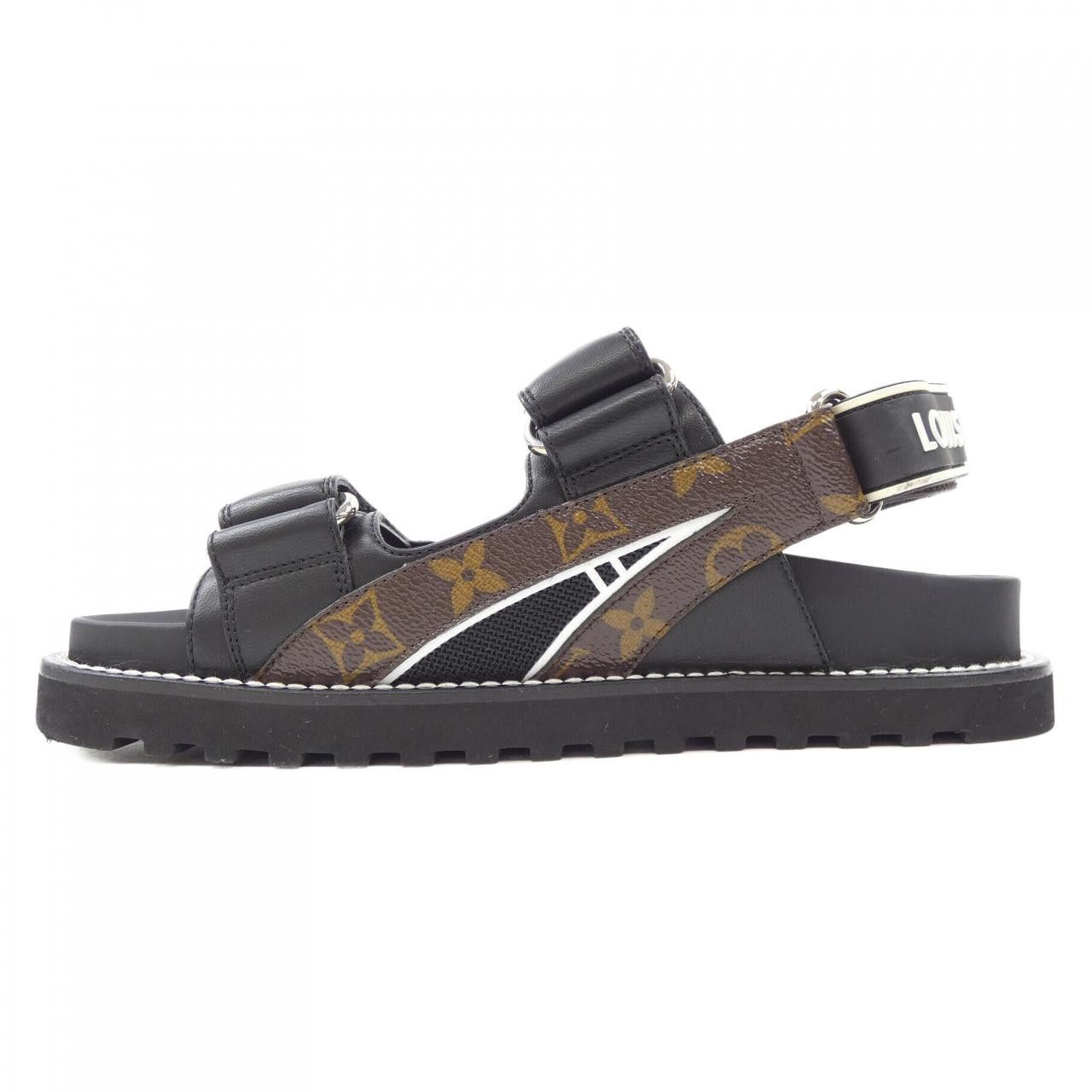 Louis Vuitton Louis Vuitton Louis Vuitton Paseo Line Sandals Leather Shoes DUTY FREE for USA Size ONE SIZE - 2 Thumbnail