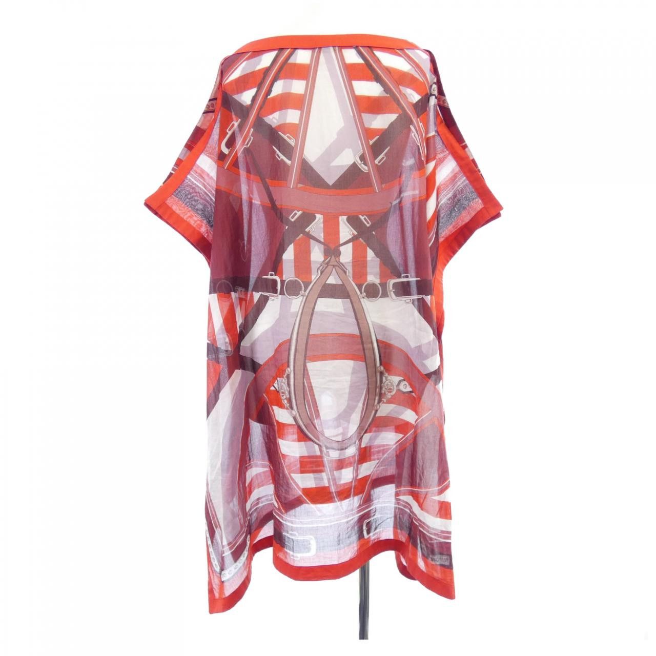 Hermes Hermes Hermes EN ROUE LIBRE Cotton Tunic Textile Tops DUTY FREE for USA Size ONE SIZE - 2 Thumbnail