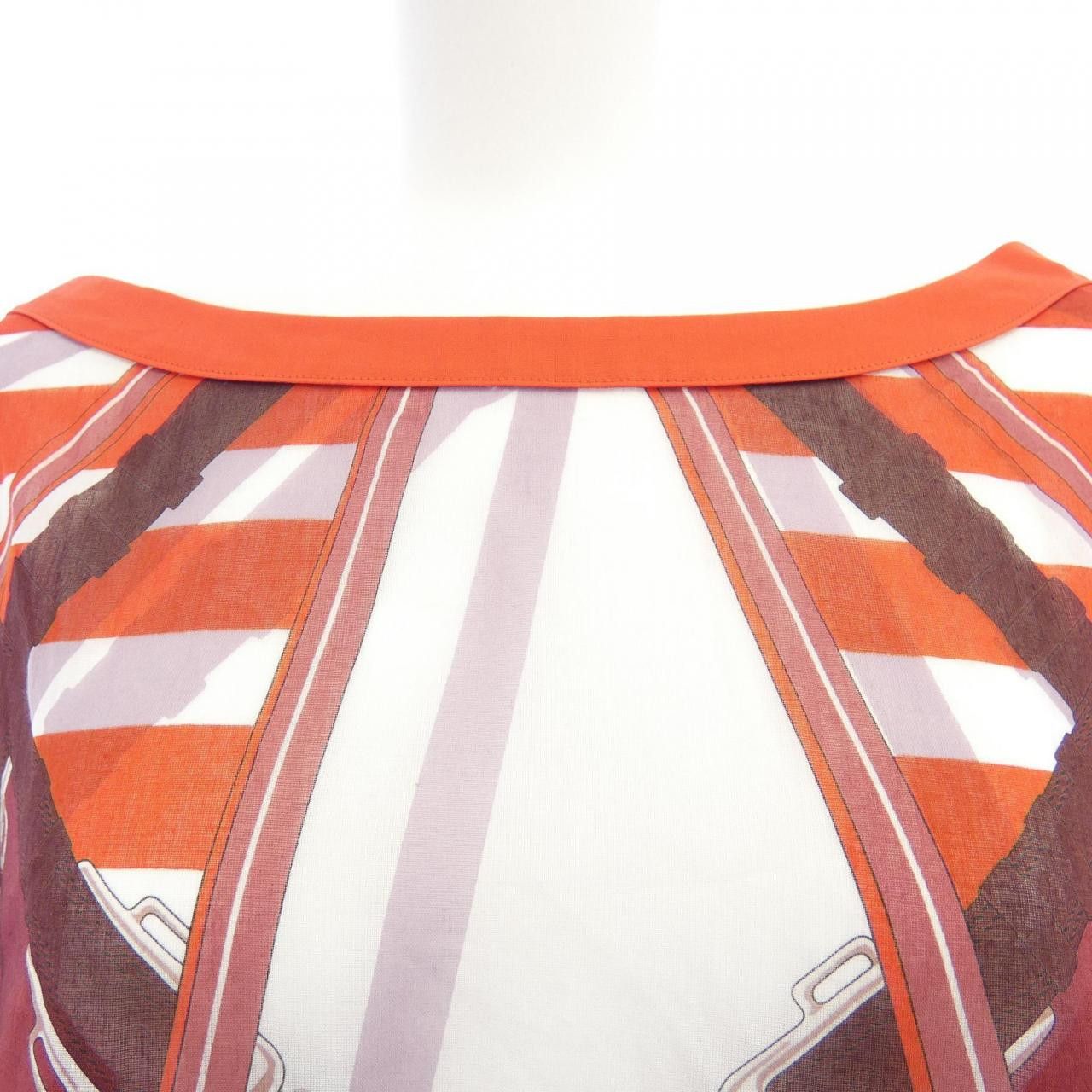 Hermes Hermes Hermes EN ROUE LIBRE Cotton Tunic Textile Tops DUTY FREE for USA Size ONE SIZE - 5 Thumbnail