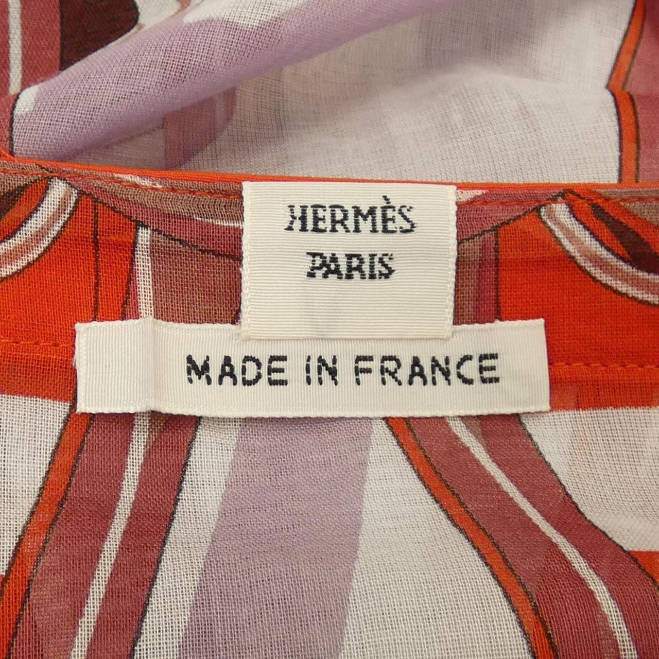 Hermes Hermes Hermes EN ROUE LIBRE Cotton Tunic Textile Tops DUTY FREE for USA Size ONE SIZE - 4 Thumbnail